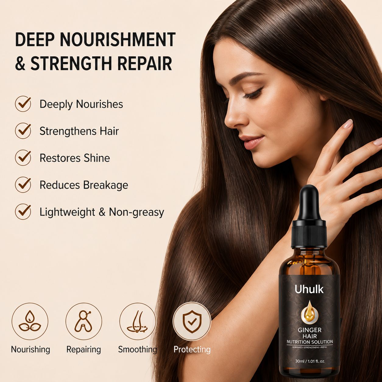 Uhulk Ginger Repair Hair Oil