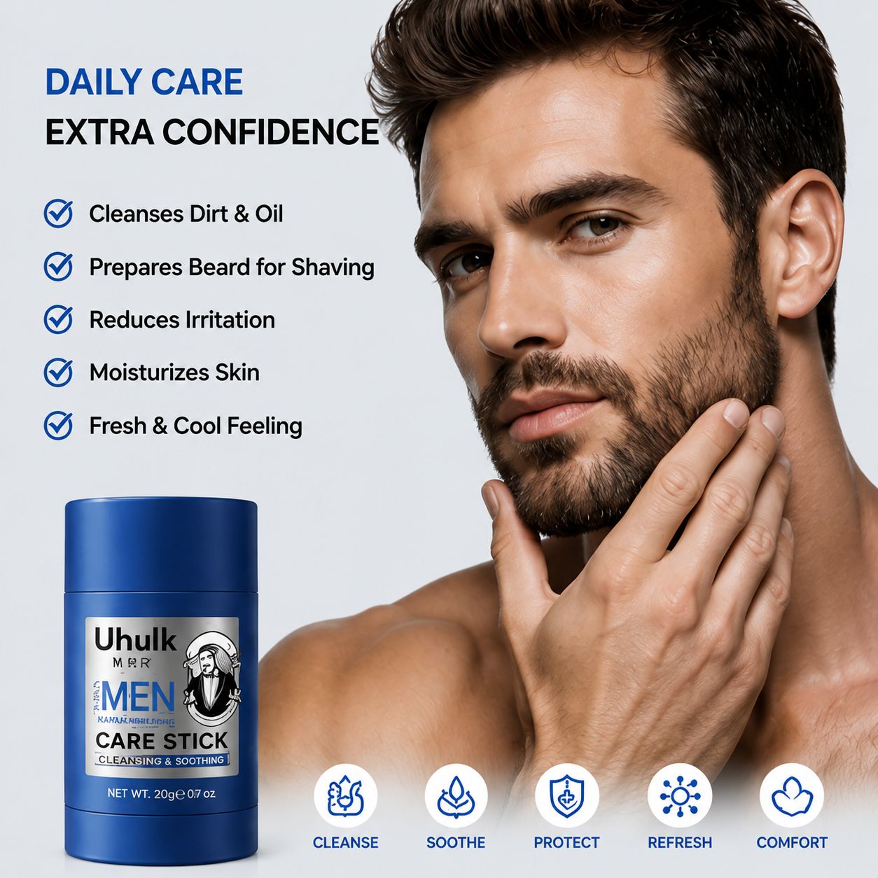Uhulk Daily Beard Care Stick
