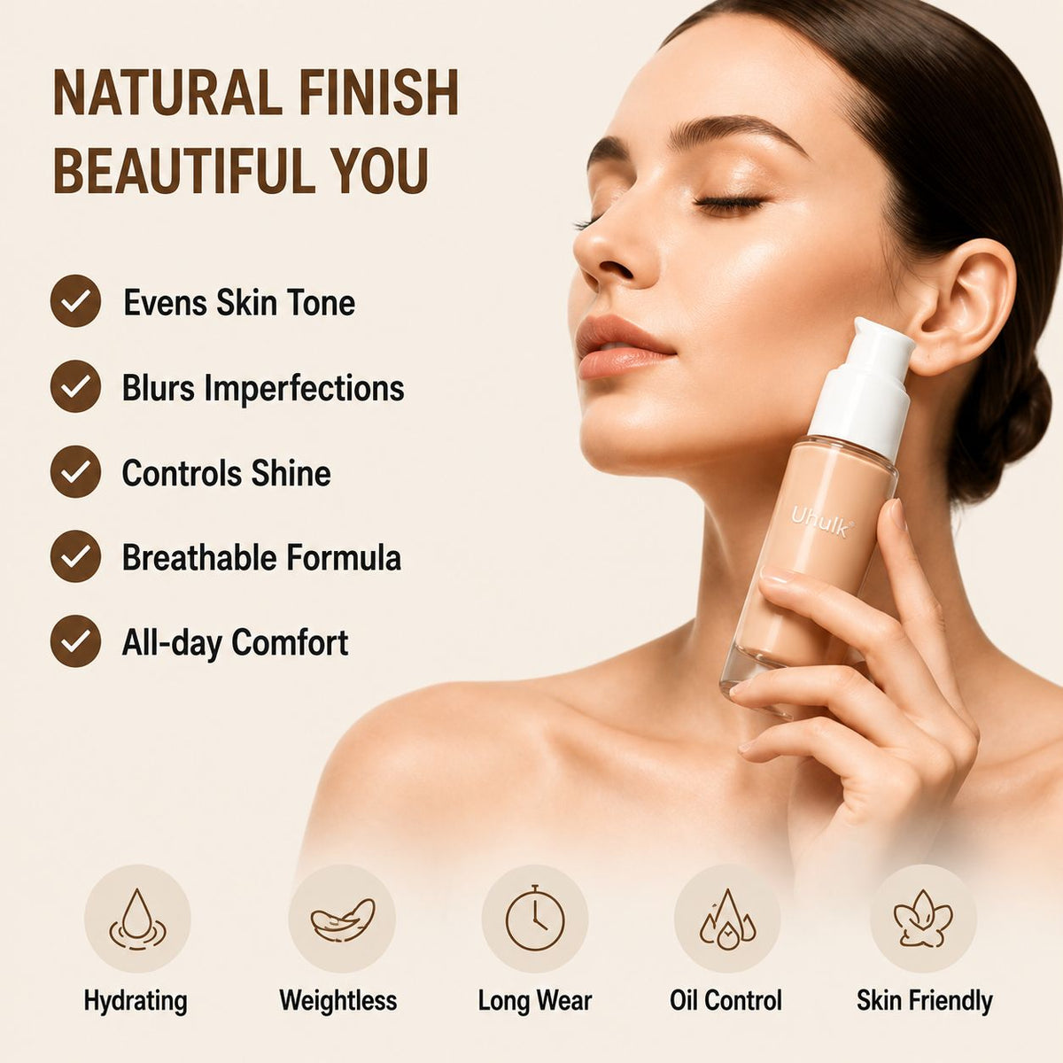 Uhulk Radiance Liquid Foundation