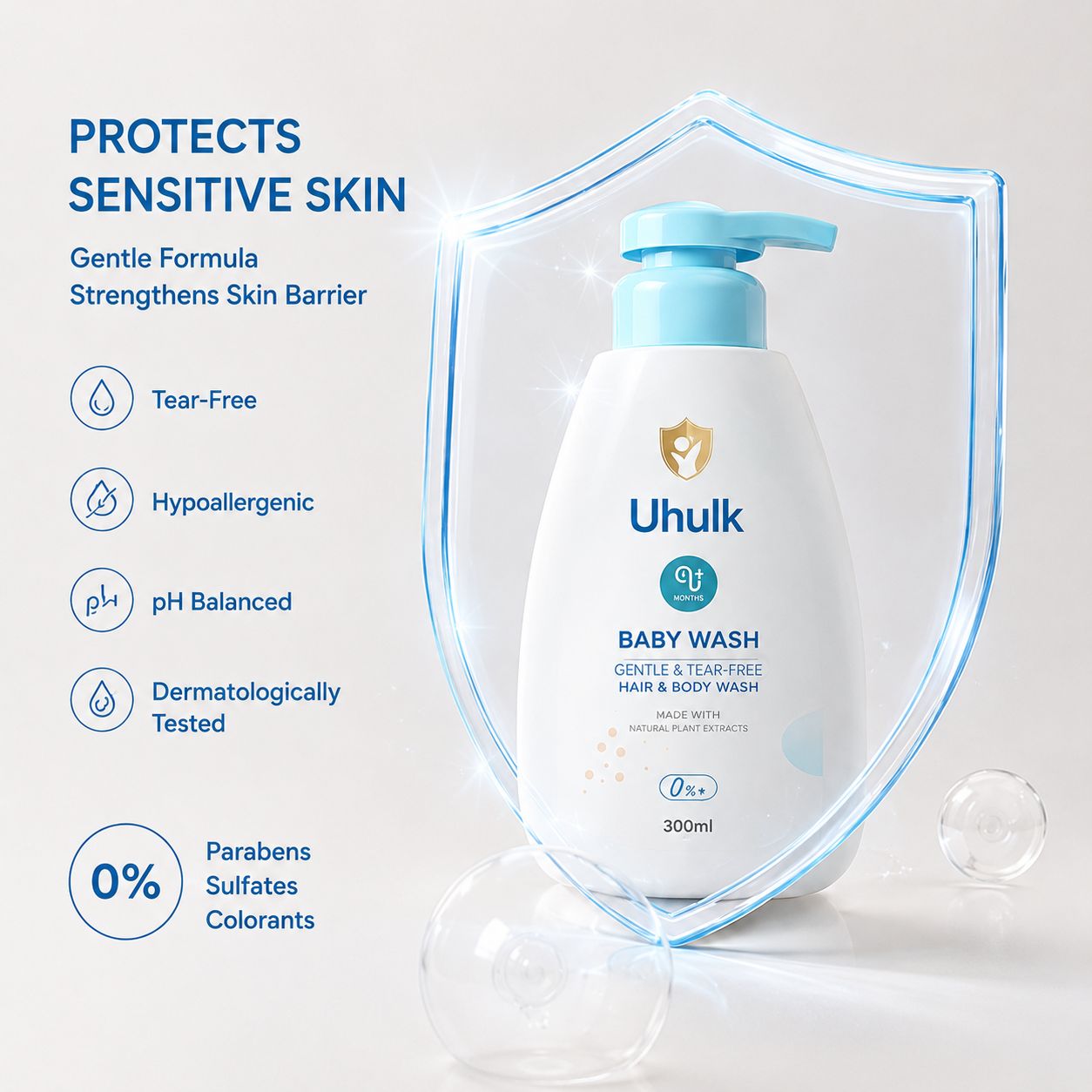 Uhulk Tear-Free Baby Wash