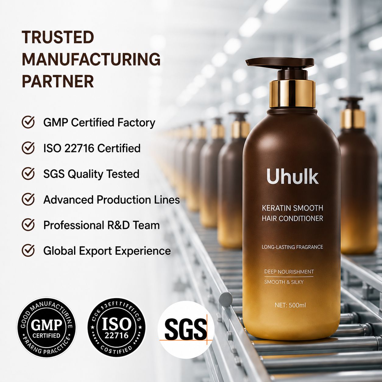 Uhulk Keratin Smooth Hair Conditioner