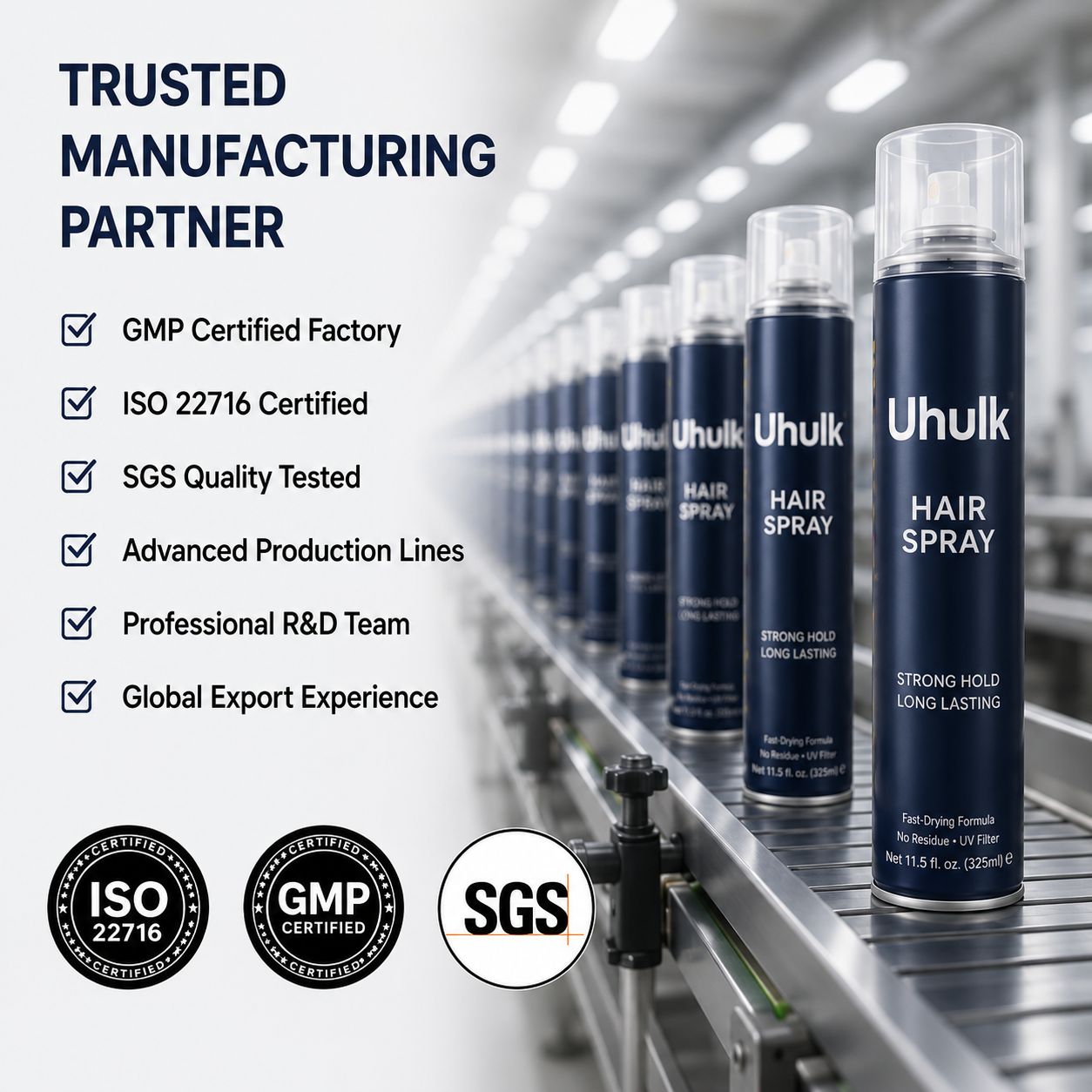 Uhulk Long Lasting Hair Spray