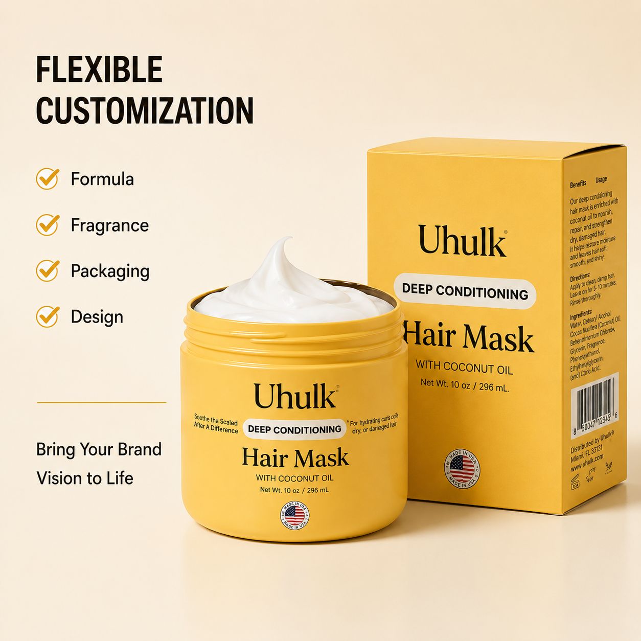Uhulk Coconut Hair Mask