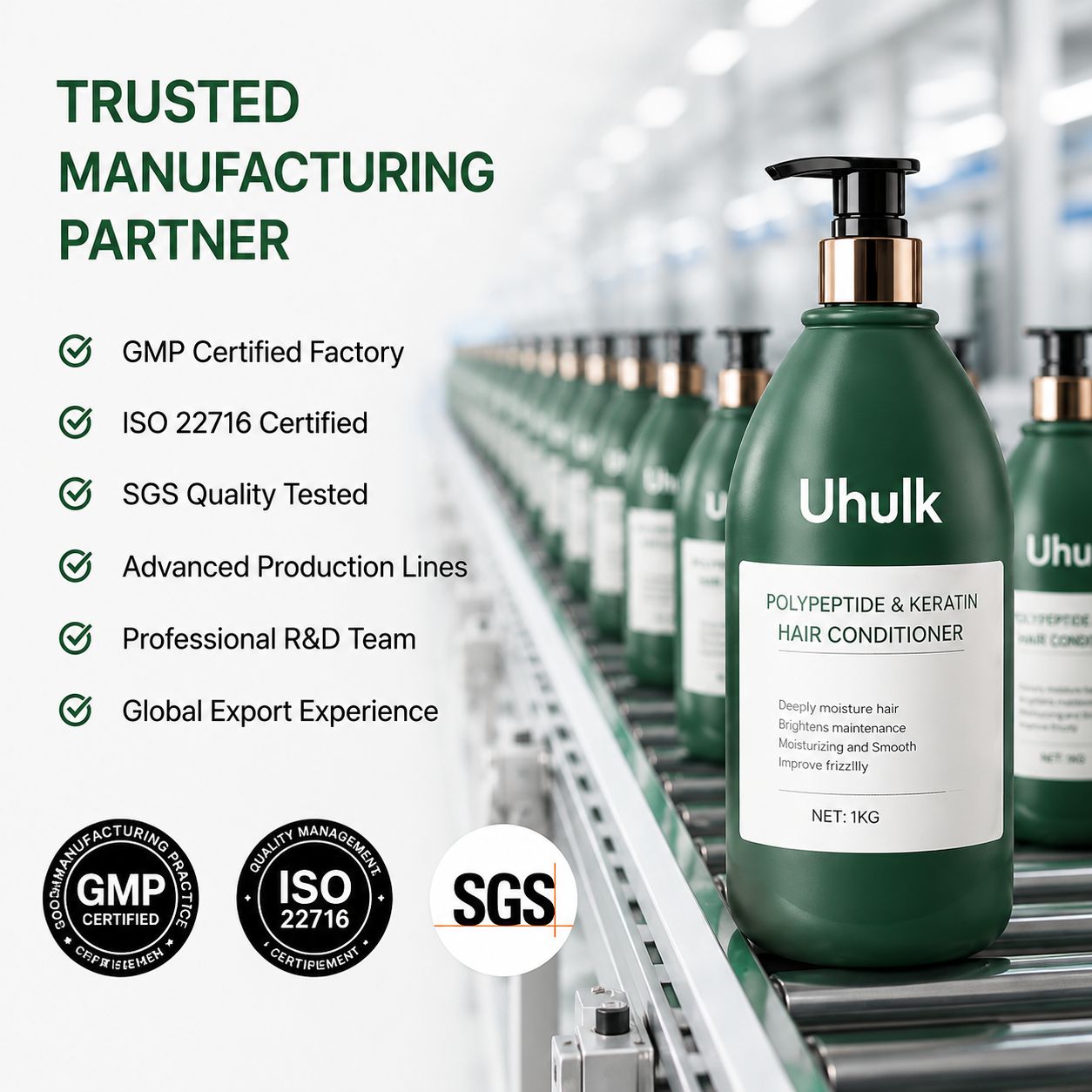 Uhulk Polypeptide Keratin Hair Conditioner