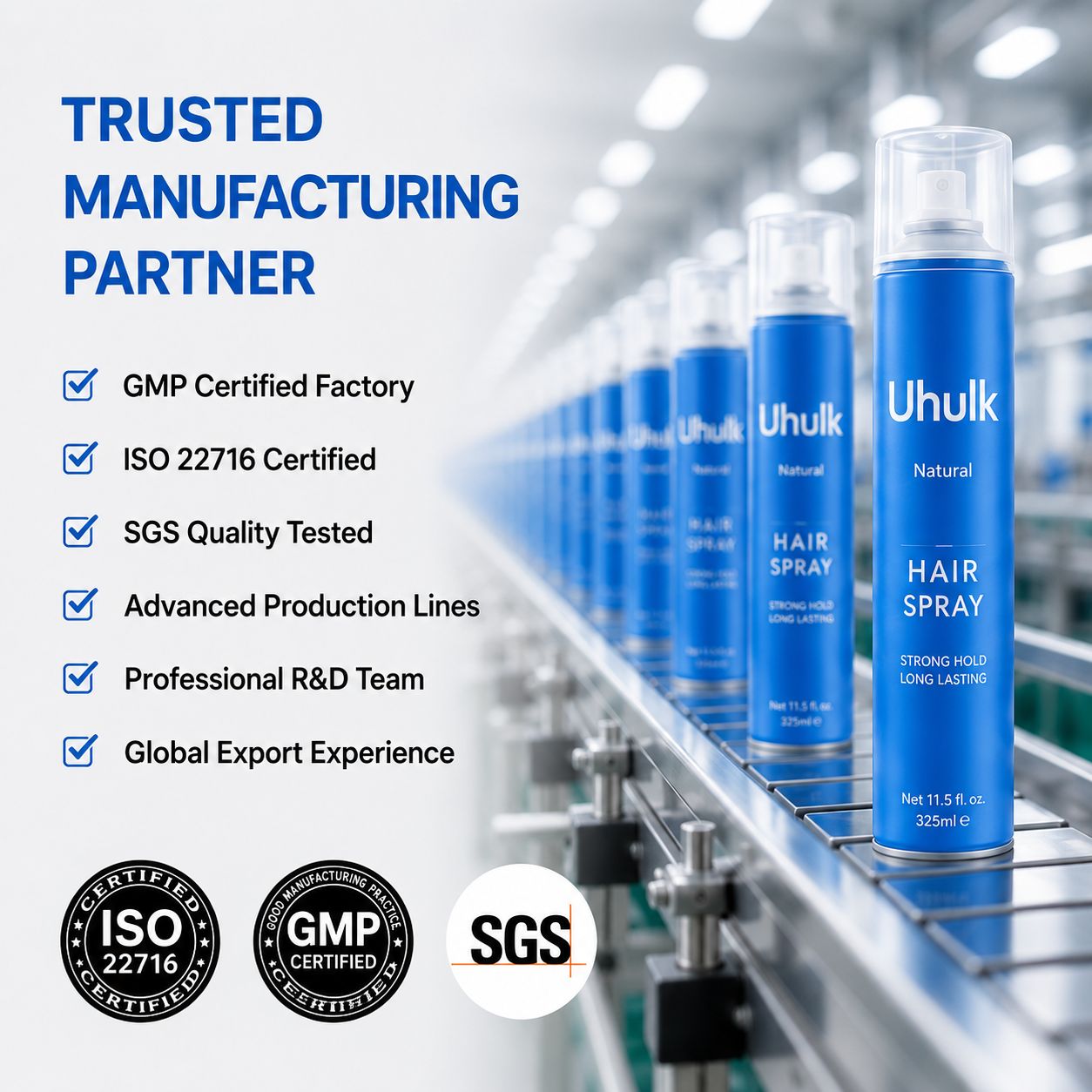 Uhulk Natural Finish Hair Spray