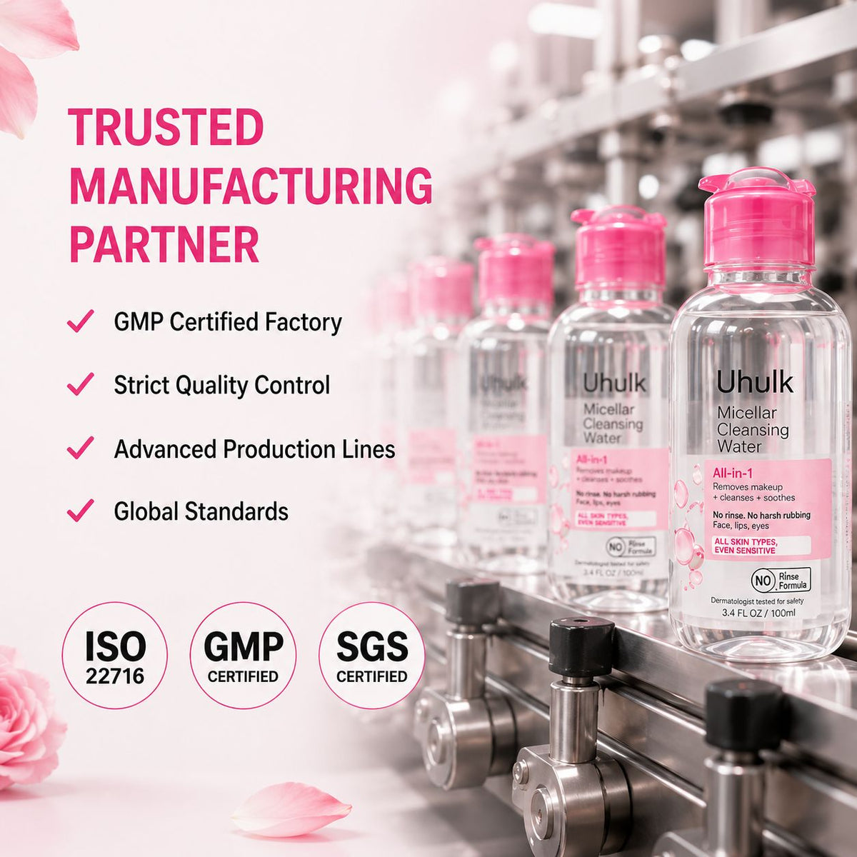Uhulk Rose Micellar Cleansing Water