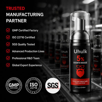 Uhulk Growth Boost Beard Mousse