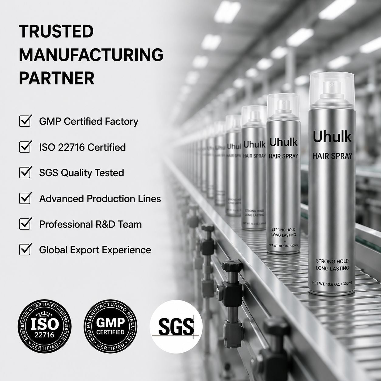 Uhulk Strong Hold Hair Spray