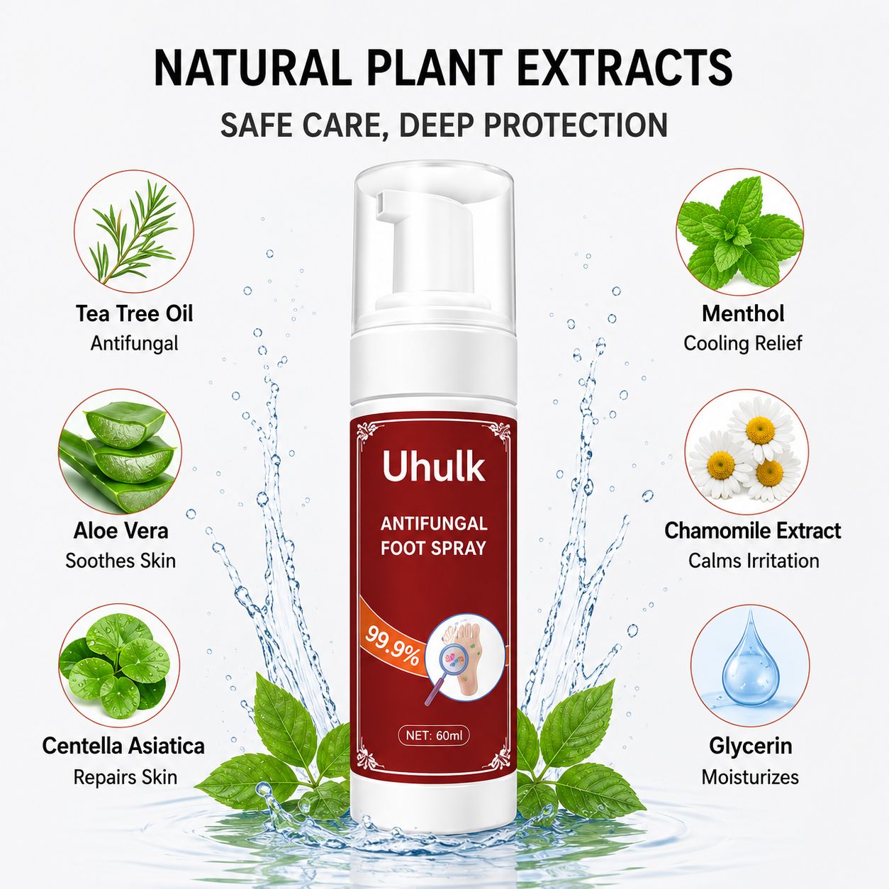 Uhulk Refreshing Foot Deodorant