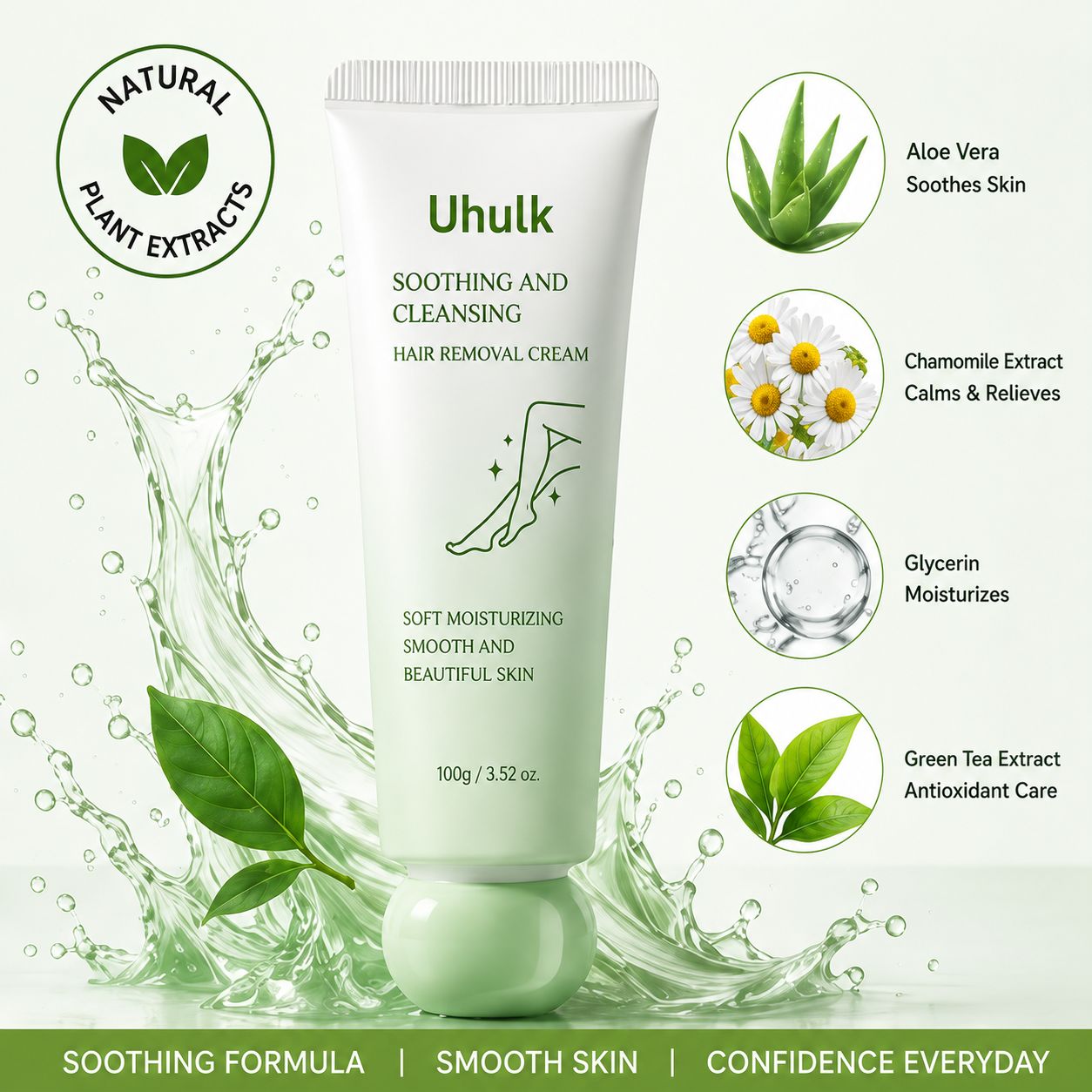 Uhulk Soothing Hair Removal Cream