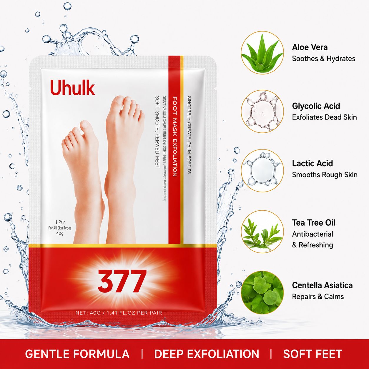 Uhulk Exfoliating Foot Mask