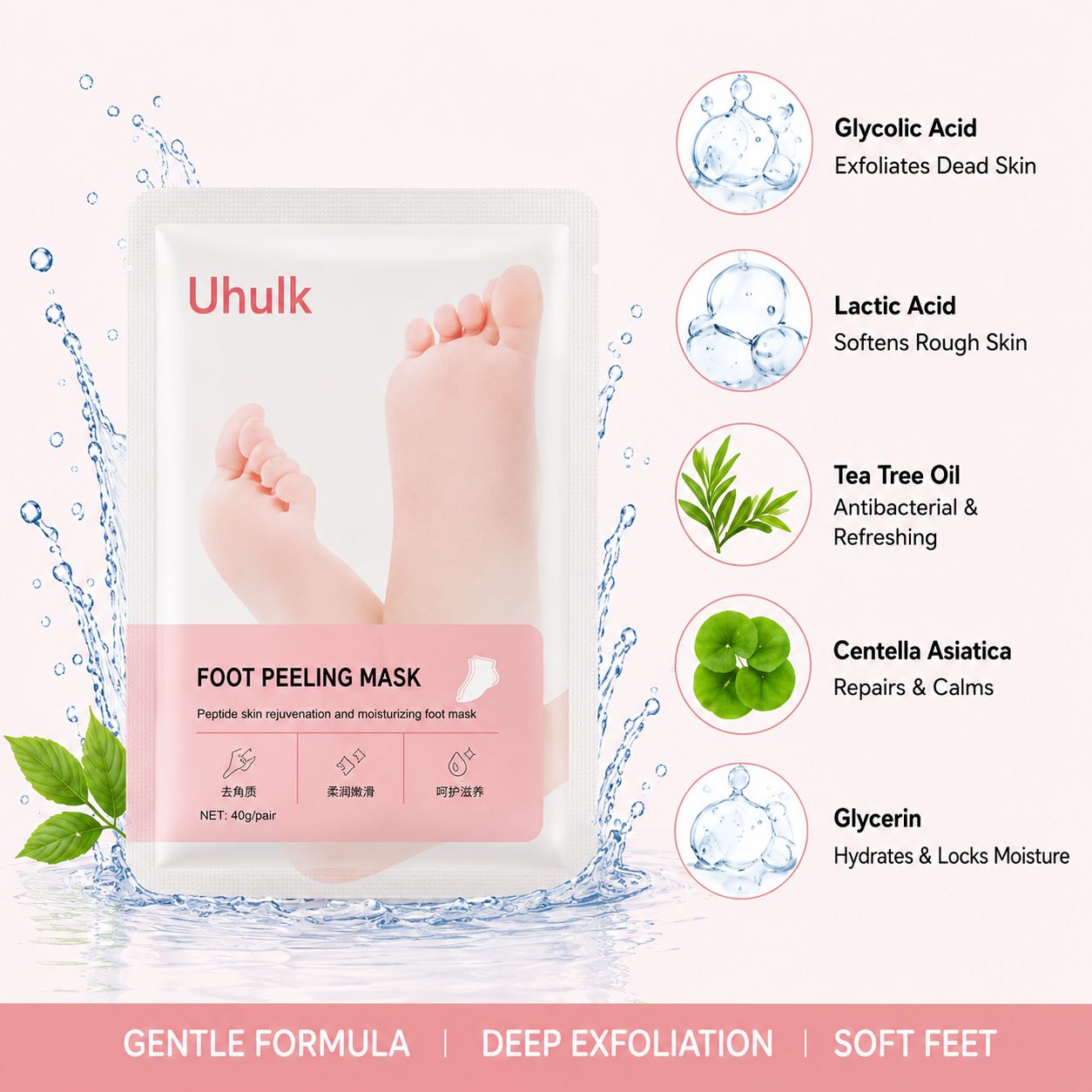 Uhulk Gentle Foot Peeling Mask