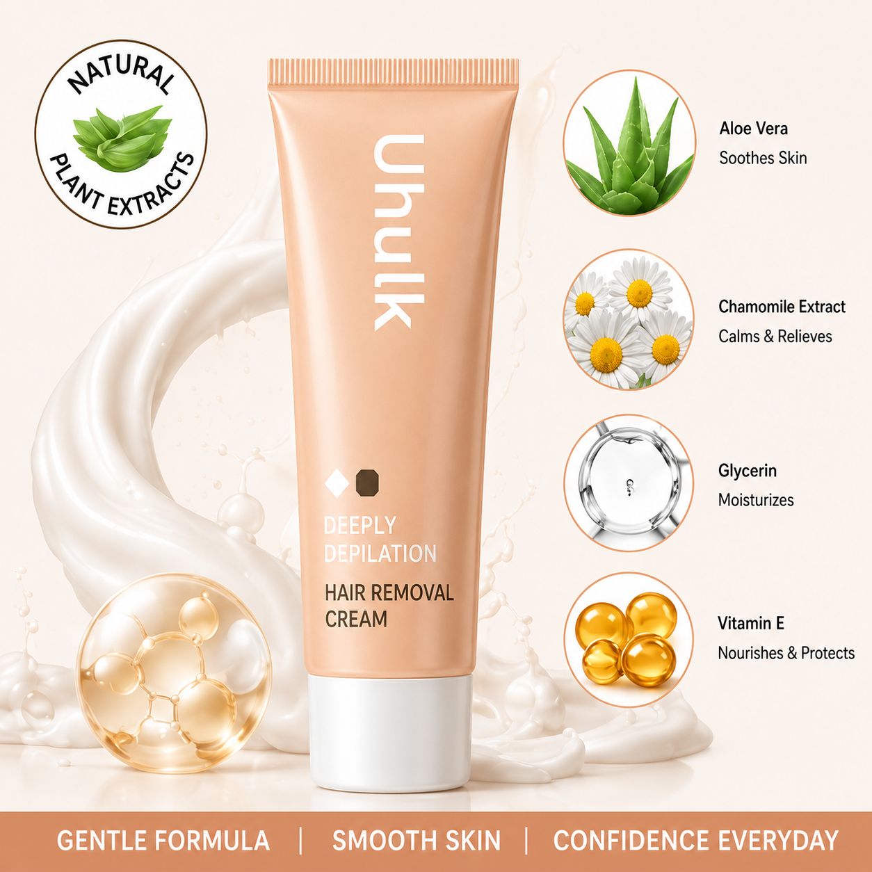Uhulk Deep Depilation Hair Removal Cream