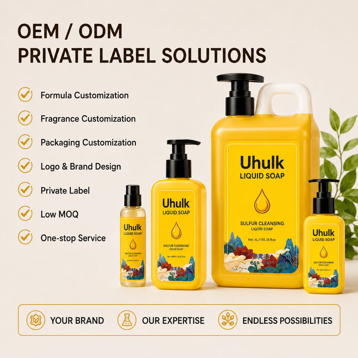 Uhulk Sulfur Purifying Liquid Soap