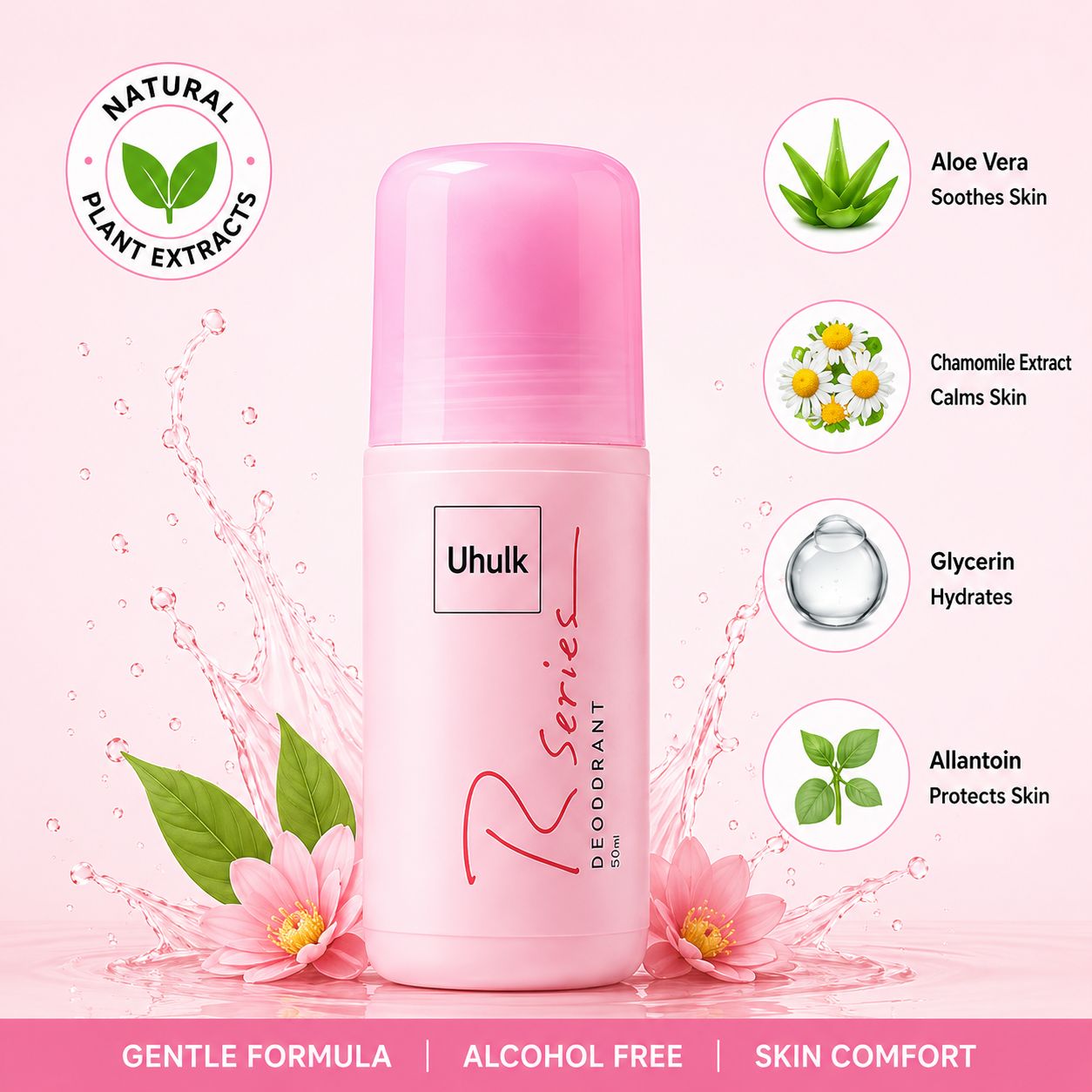 Uhulk Gentle Roll-On Deodorant