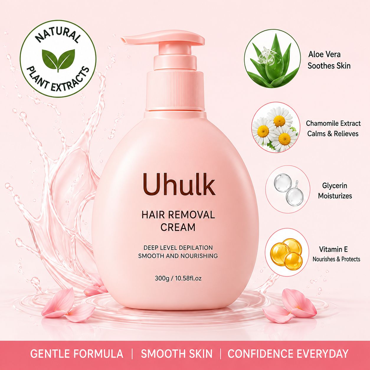 Uhulk Moisturizing Hair Removal Cream