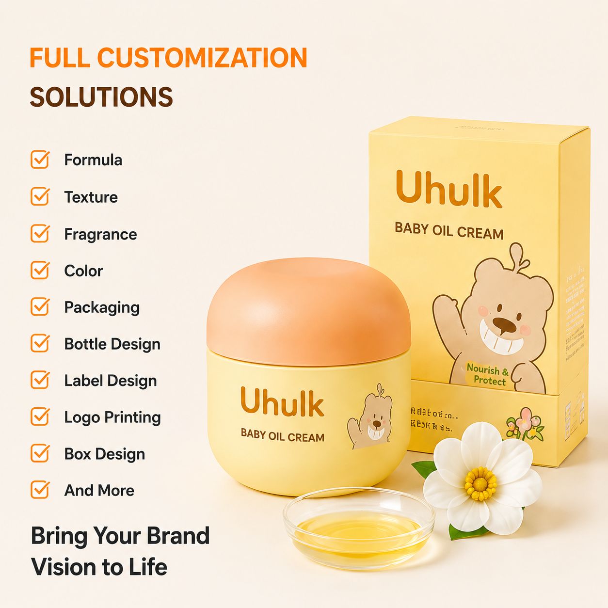 Uhulk Honey Moisture Baby Oil