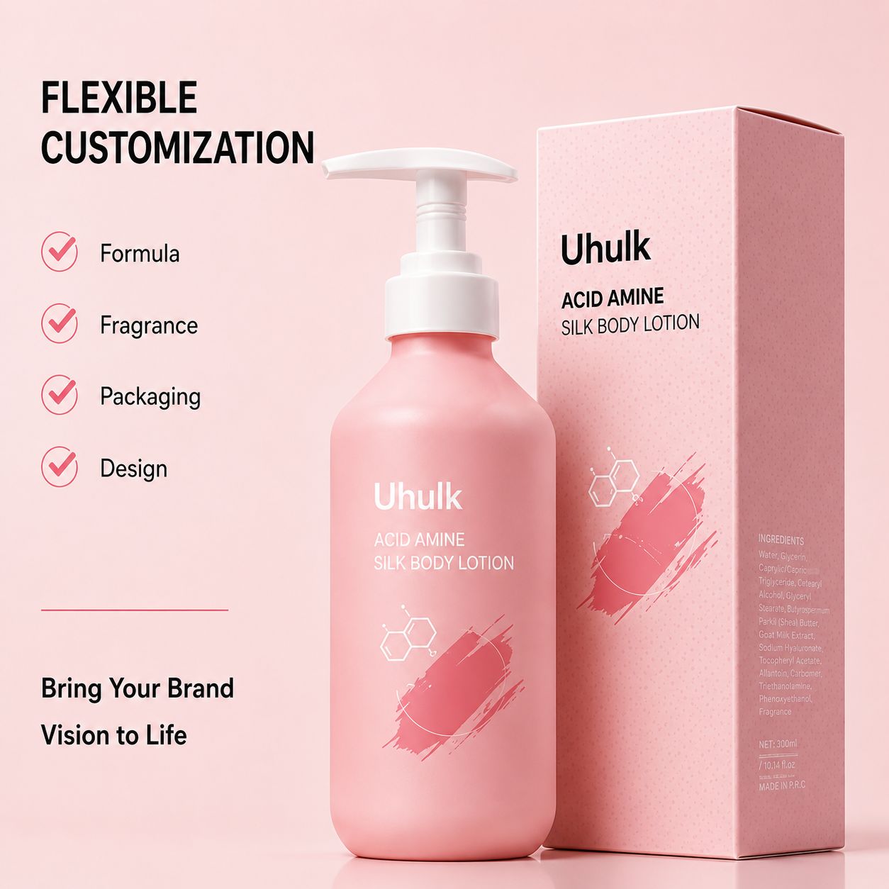 Uhulk Acid Amine Silky Body Lotion