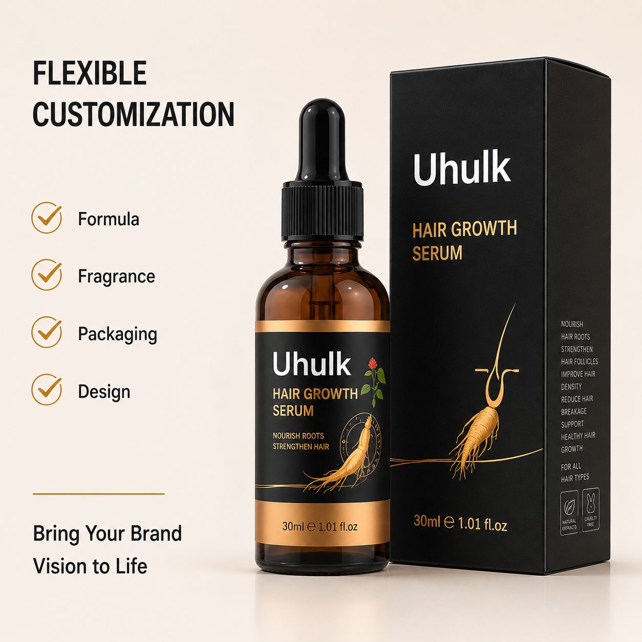 Uhulk Botanical Hair Growth Serum
