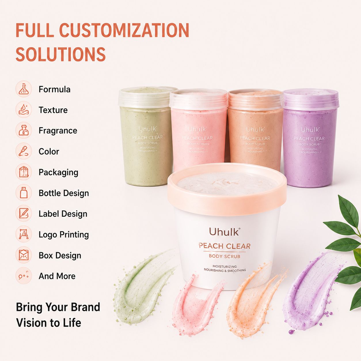 Uhulk Peach Glow Body Scrub