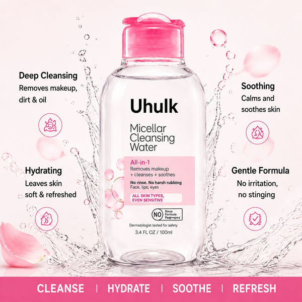 Uhulk Rose Micellar Cleansing Water