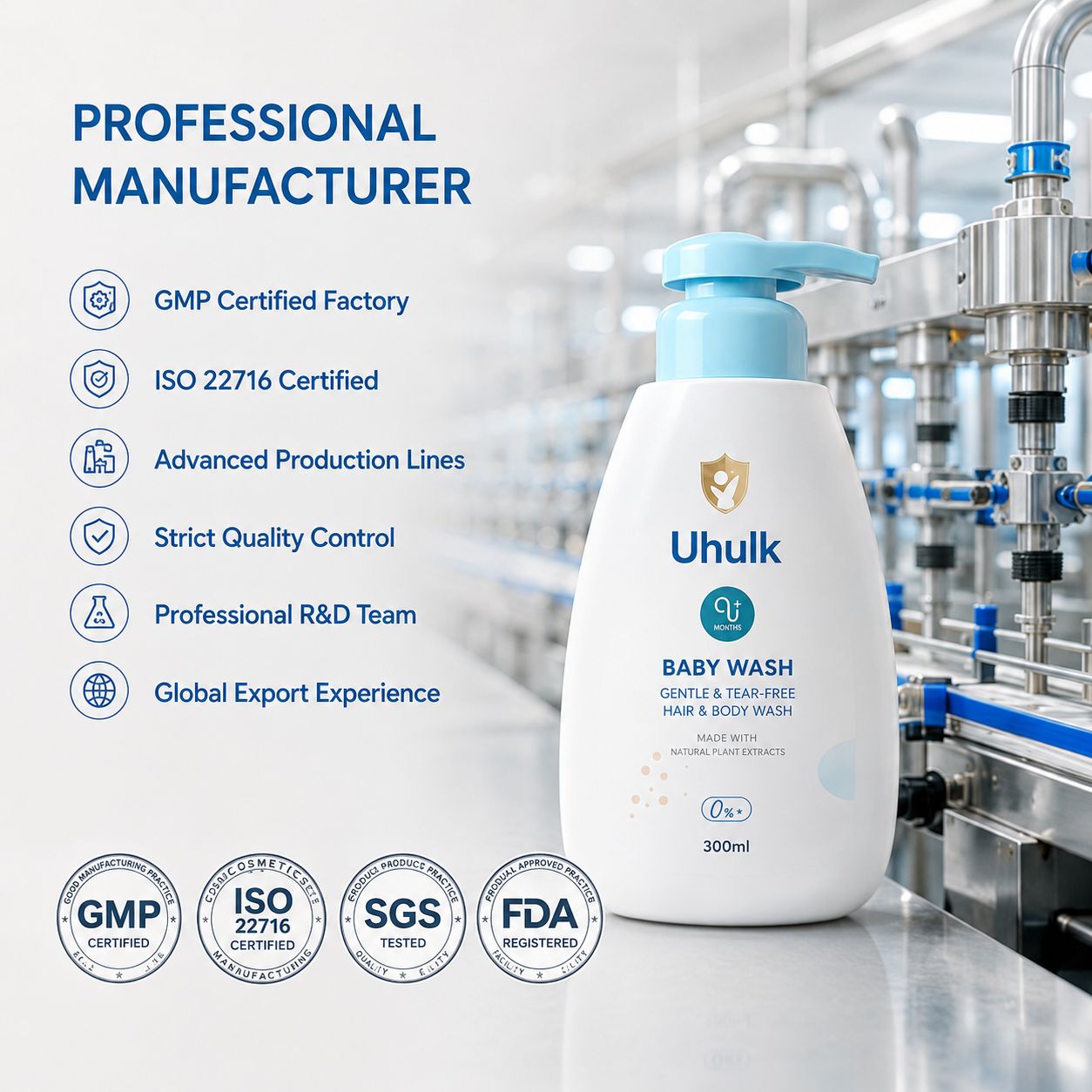 Uhulk Tear-Free Baby Wash