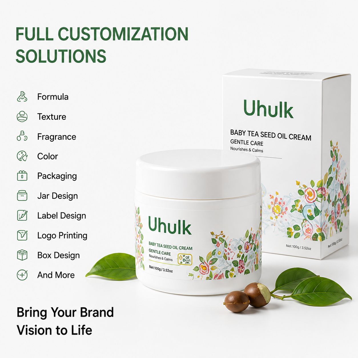 Uhulk Tea Seed Nourishing Baby Cream