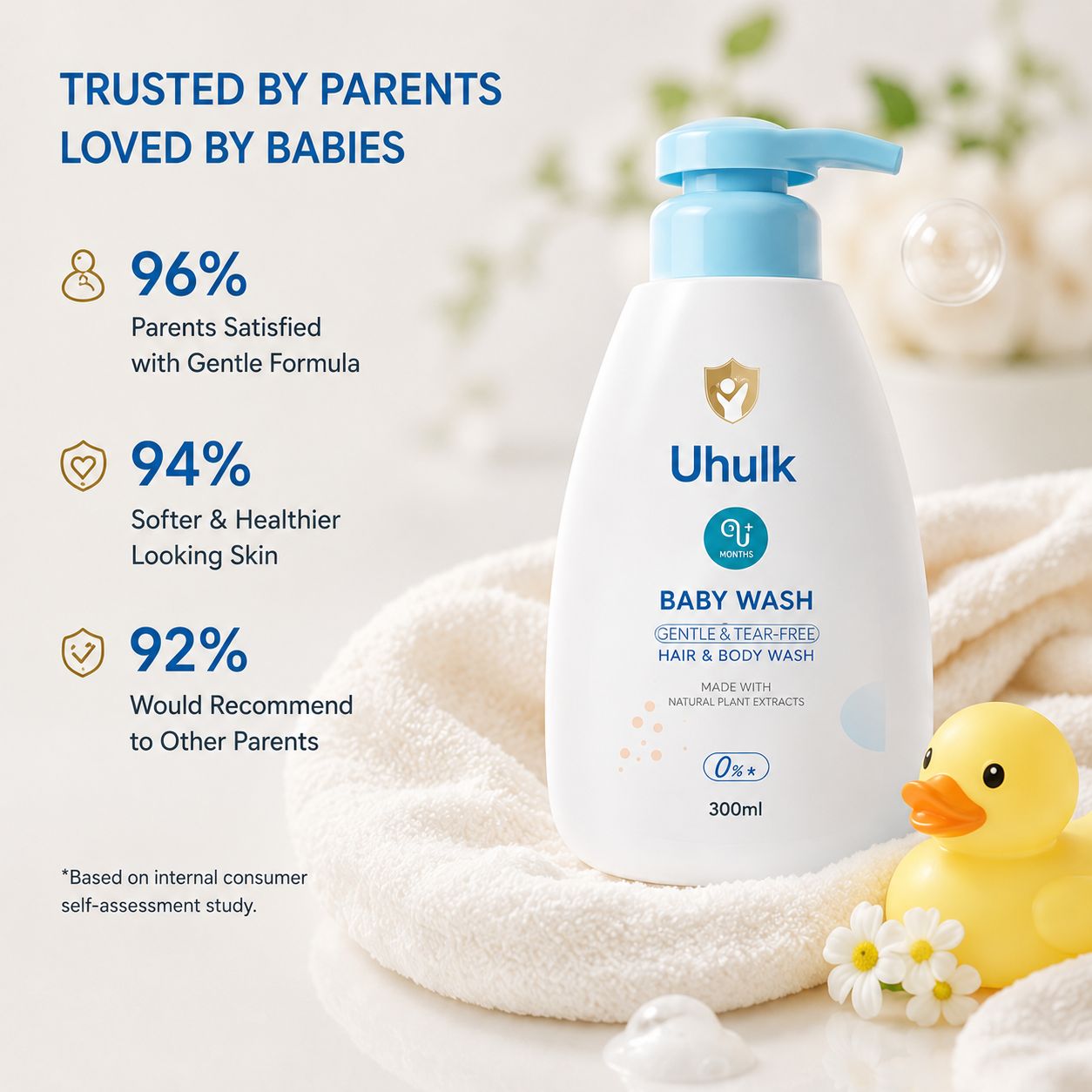 Uhulk Tear-Free Baby Wash