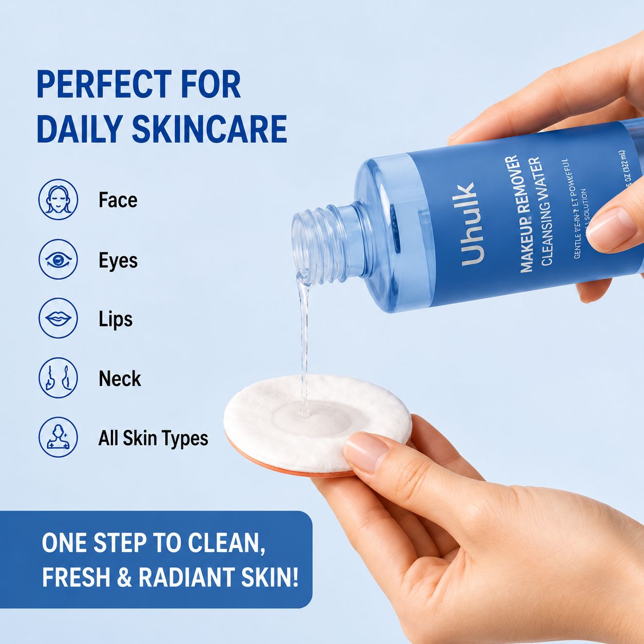 Uhulk Hydra Makeup Remover Water
