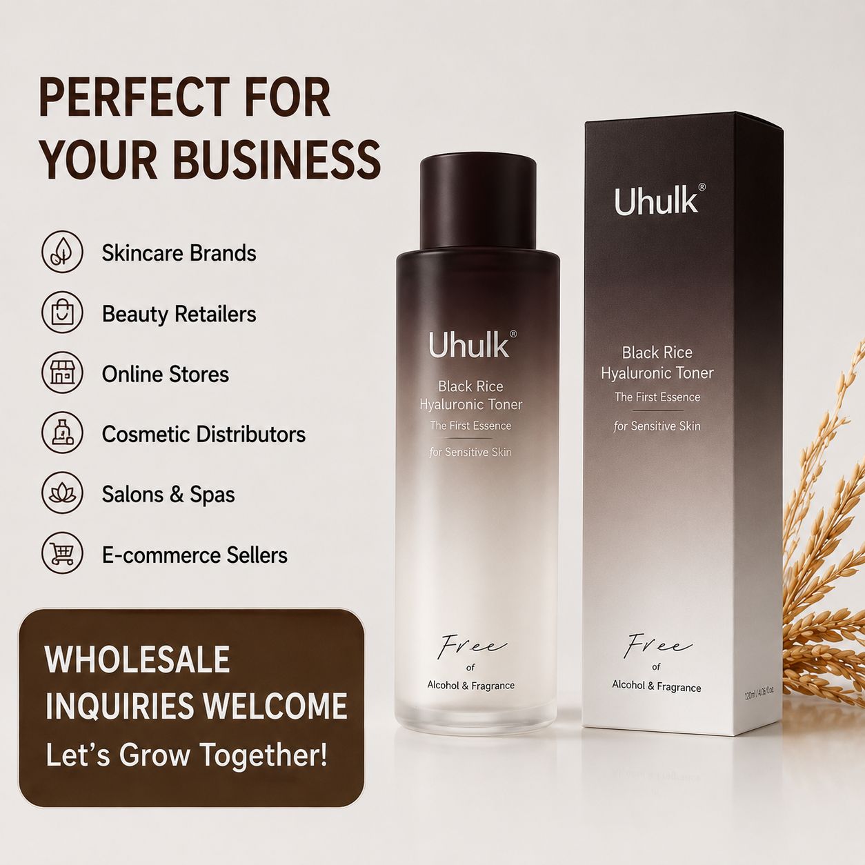 Uhulk Black Rice Barrier Toner
