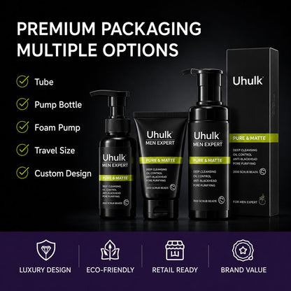 Uhulk Men Charcoal Purifying Face Wash