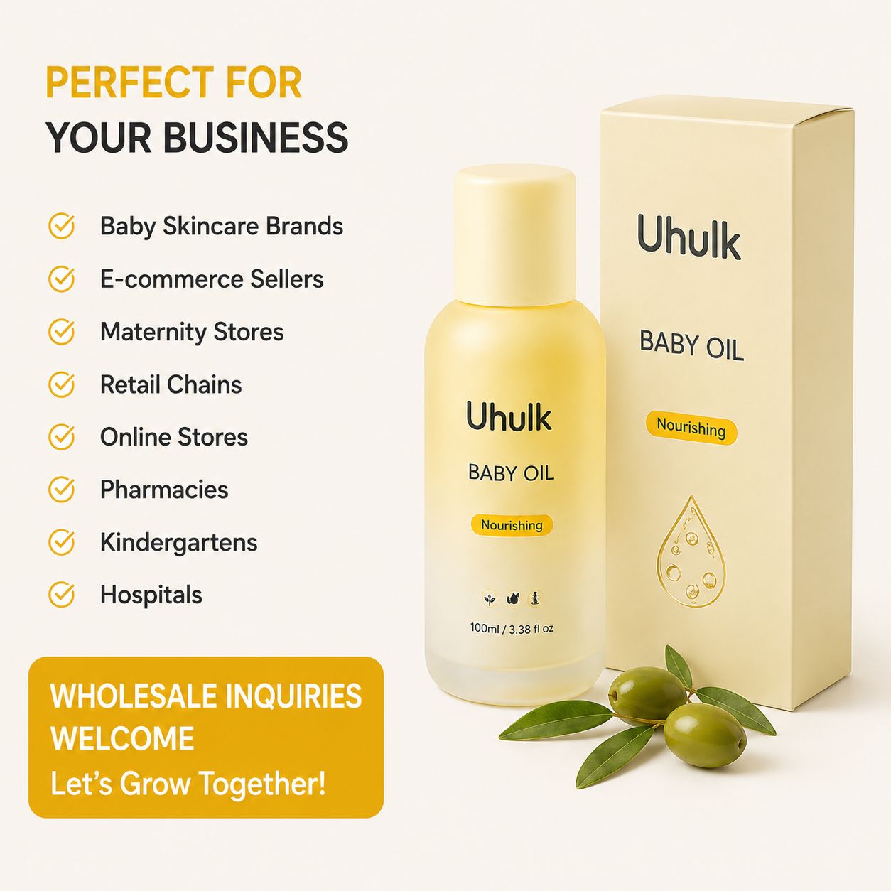 Uhulk Avocado Nourishing Baby Oil