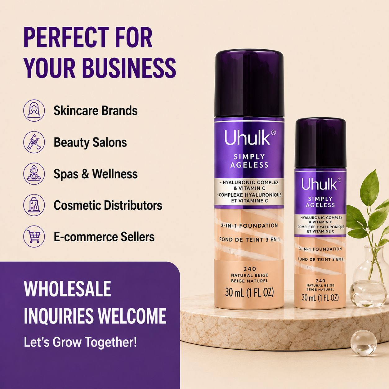 Uhulk AgeLess 3-in-1 Foundation