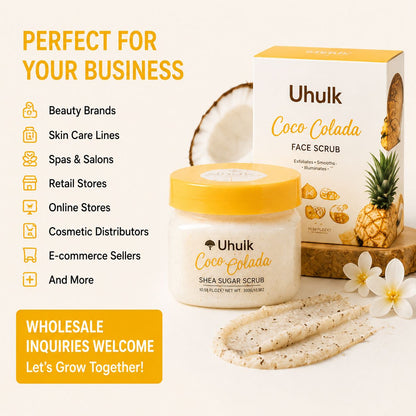 Uhulk Coco Colada Smoothing Face Scrub