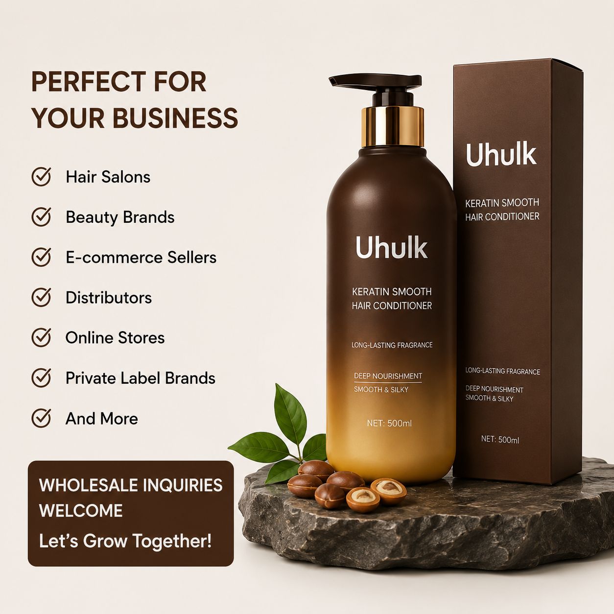 Uhulk Keratin Smooth Hair Conditioner