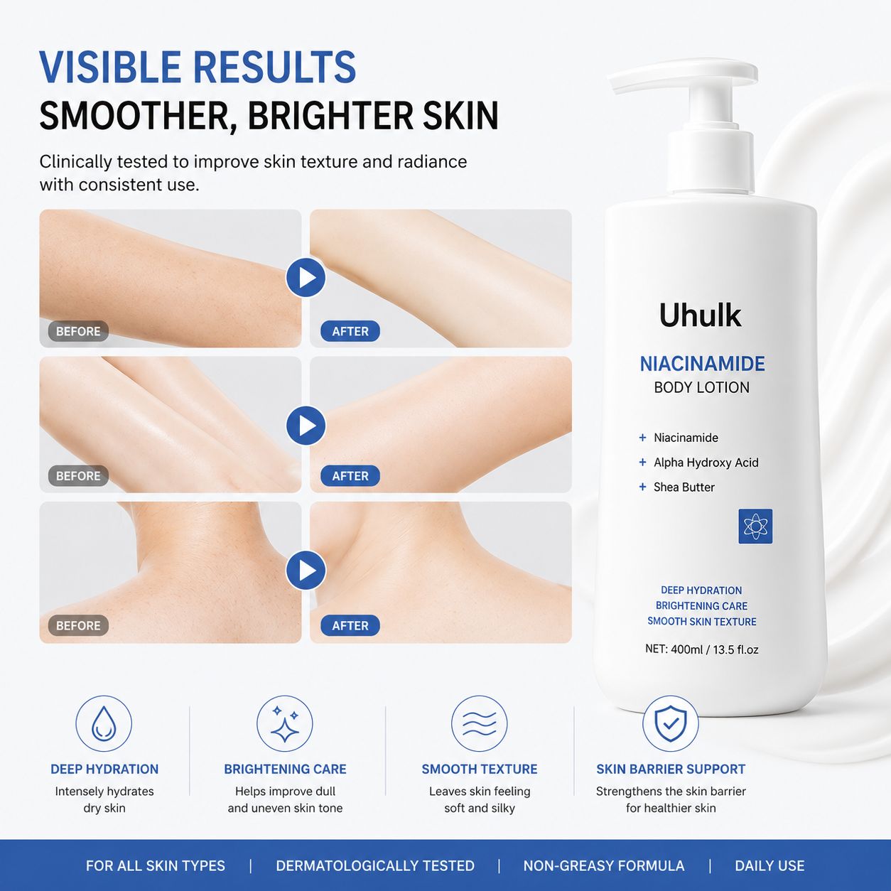 Uhulk Niacinamide Brightening Body Lotion