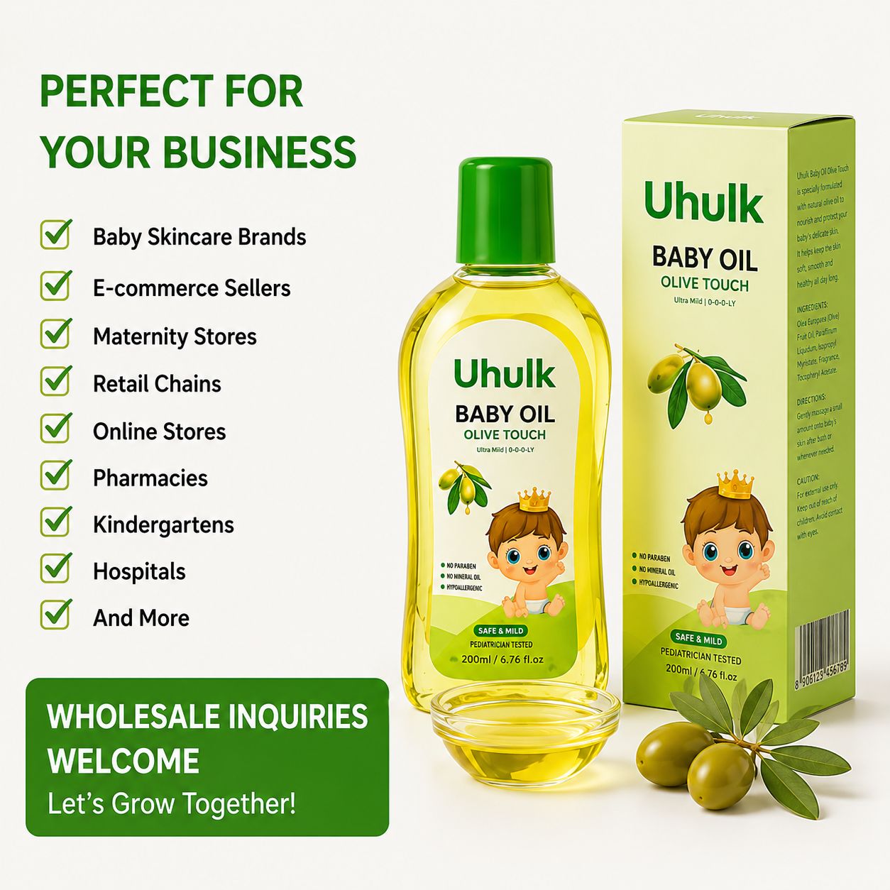 Uhulk Olive Touch Baby Oil
