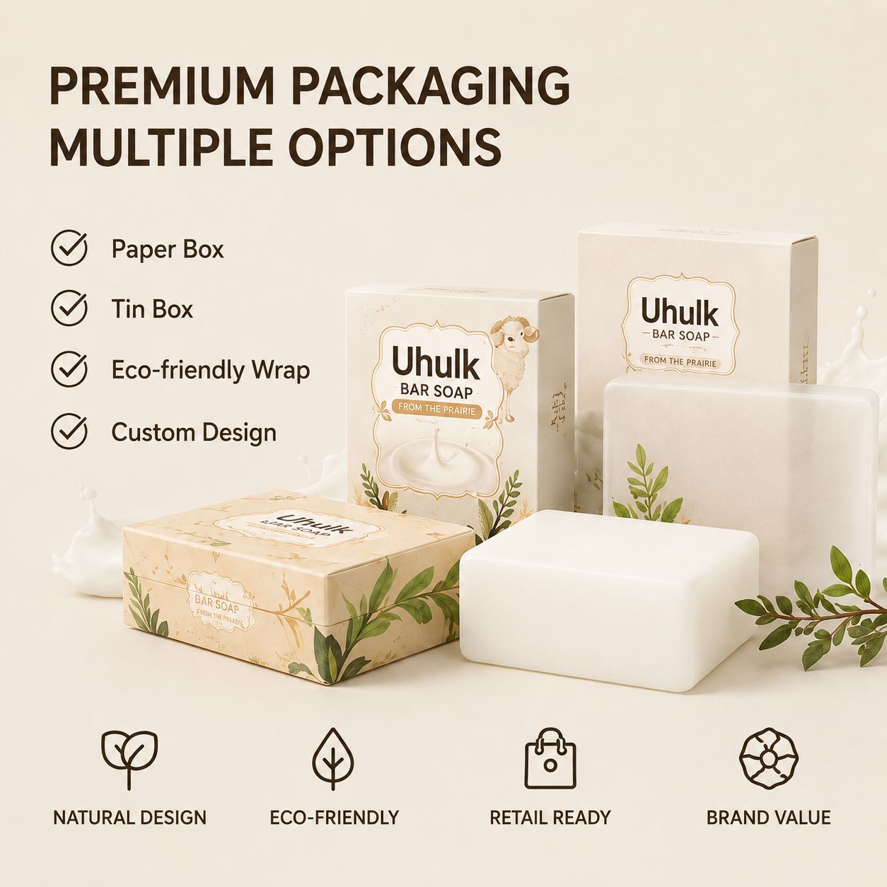 Uhulk Goat Milk Nourishing Bar Soap