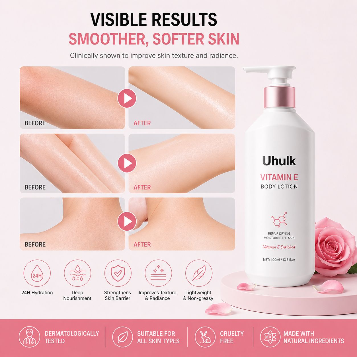 Uhulk Vitamin E Hydrating Body Lotion