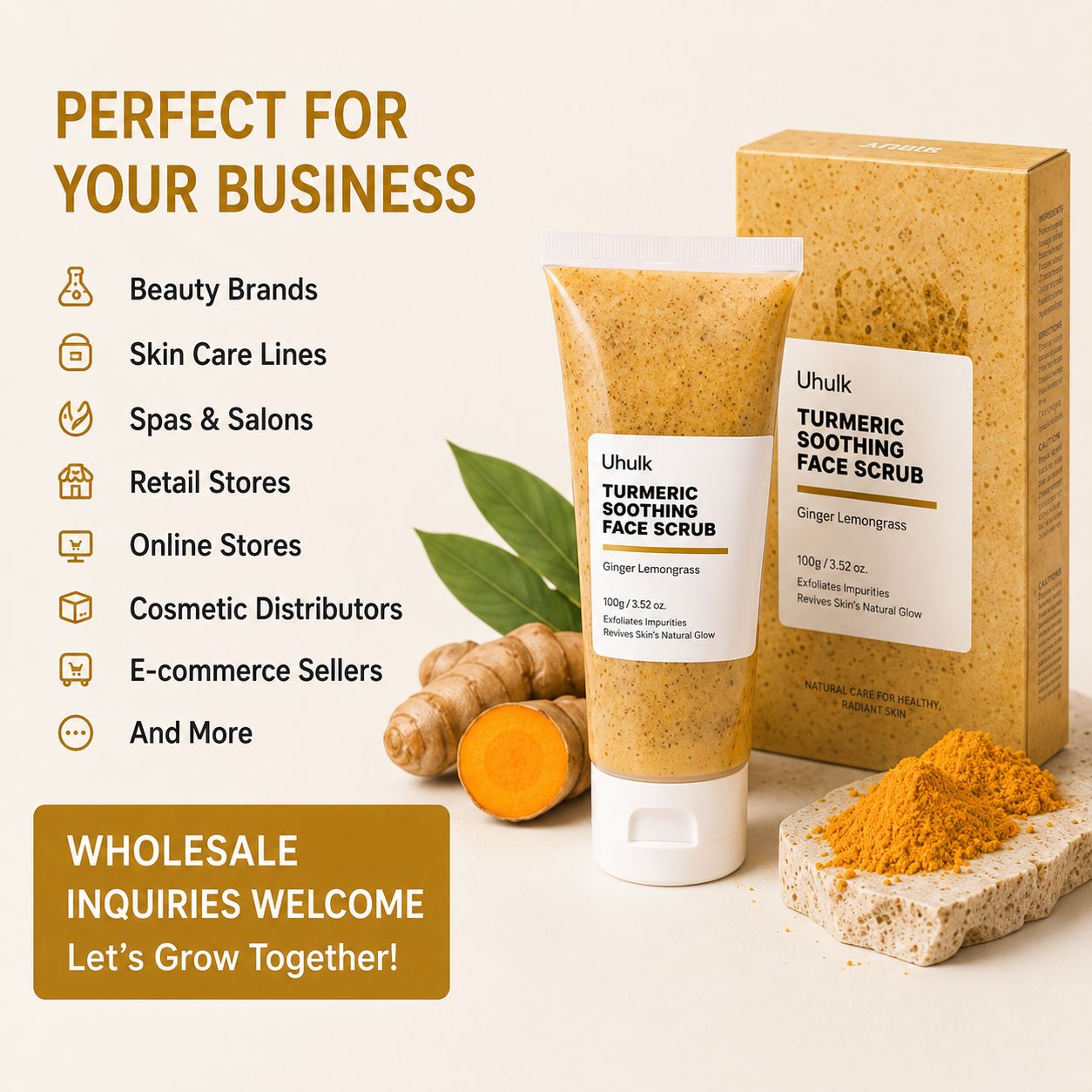 Uhulk Turmeric Soothing Face Scrub