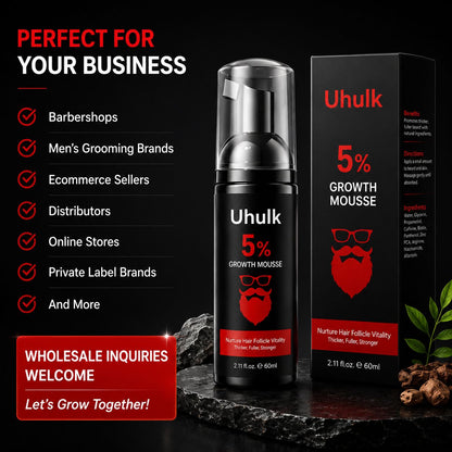 Uhulk Growth Boost Beard Mousse