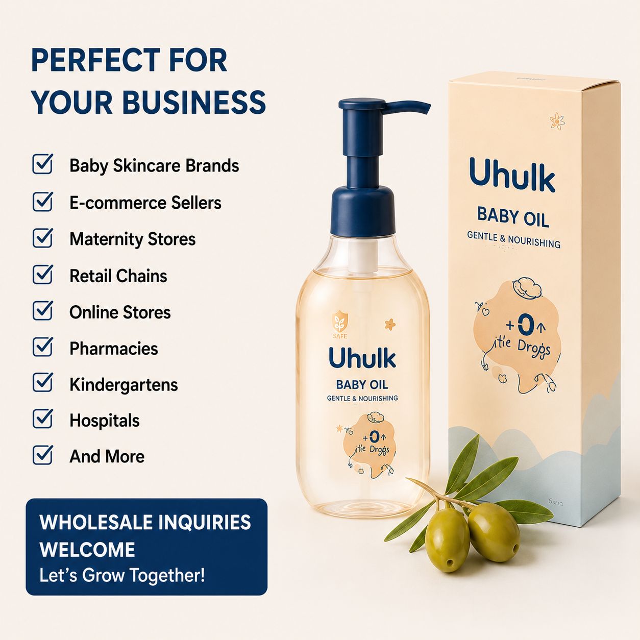 Uhulk Gentle Nourishing Baby Oil