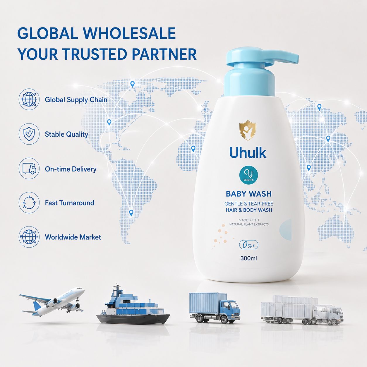 Uhulk Tear-Free Baby Wash