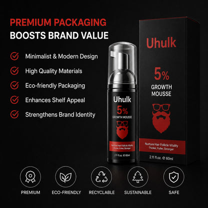 Uhulk Growth Boost Beard Mousse