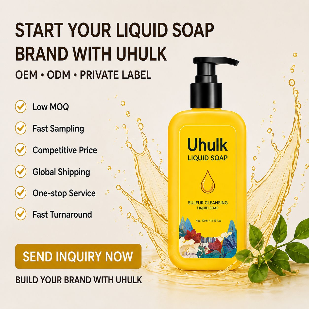 Uhulk Sulfur Purifying Liquid Soap