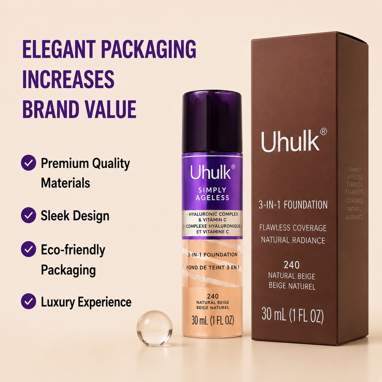 Uhulk AgeLess 3-in-1 Foundation