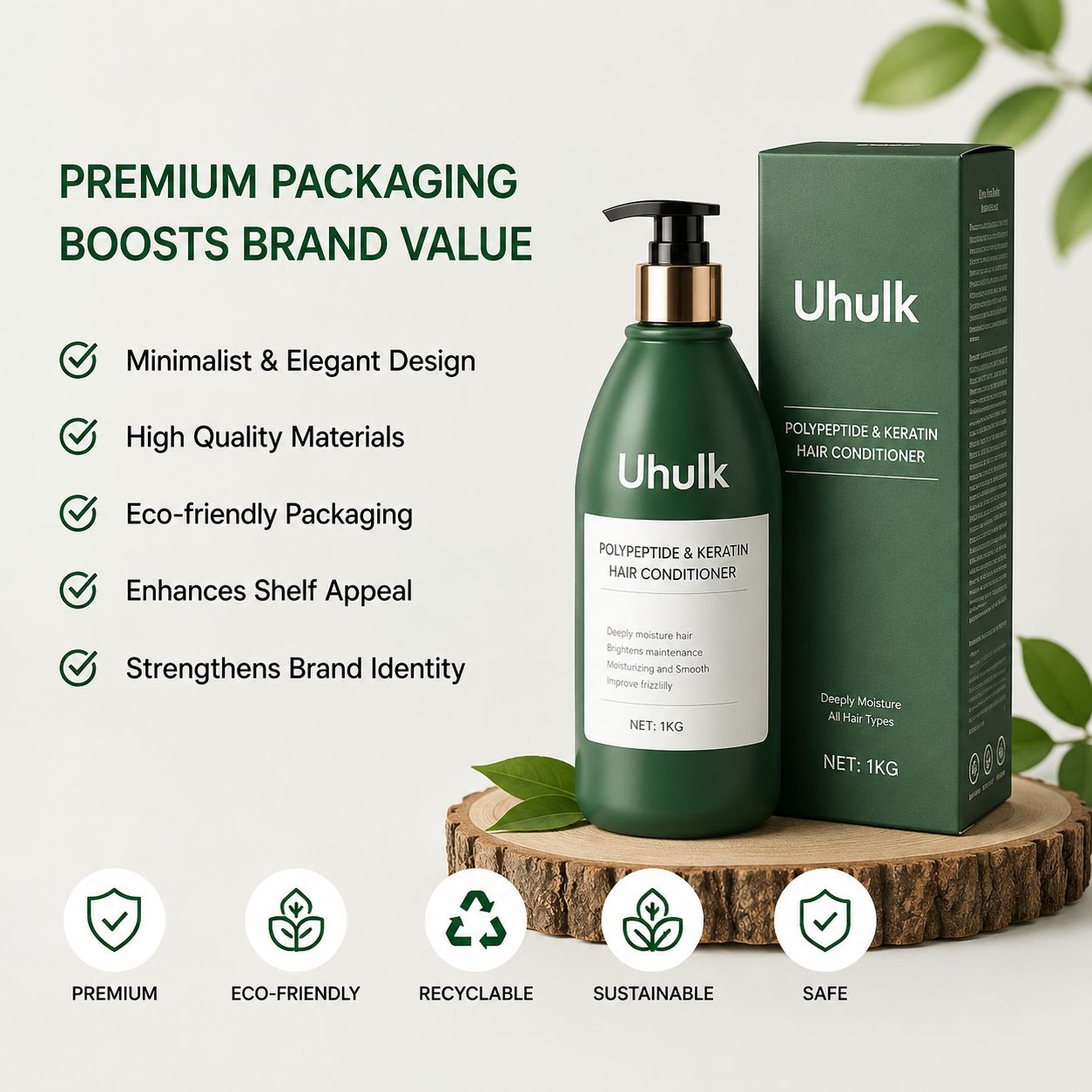 Uhulk Polypeptide Keratin Hair Conditioner