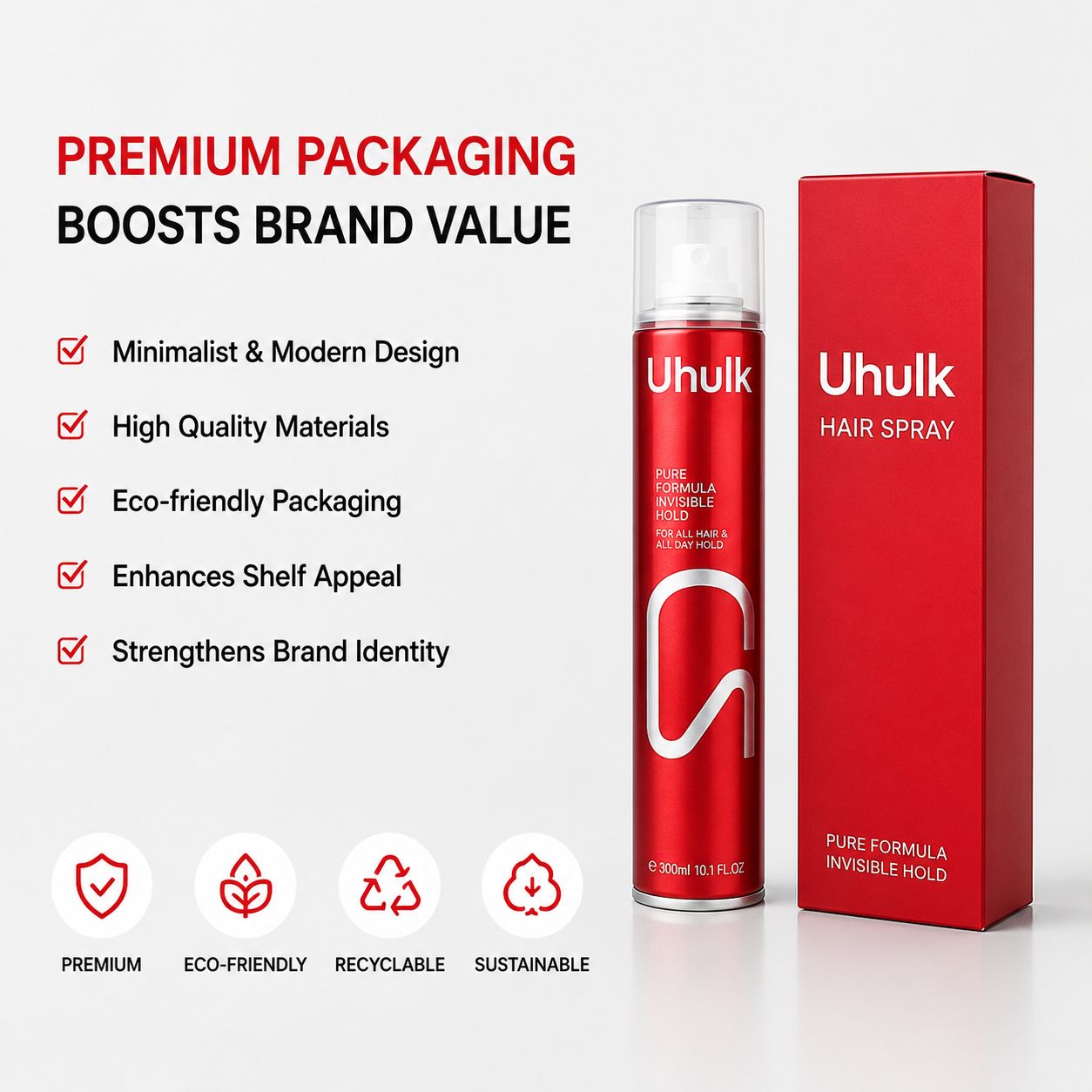 Uhulk Invisible Hold Hair Spray