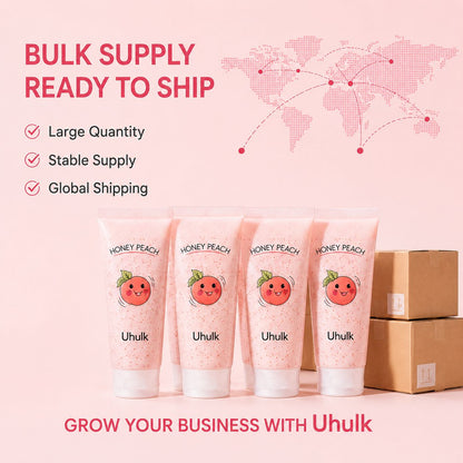 Uhulk Honey Peach Smoothing Body Scrub