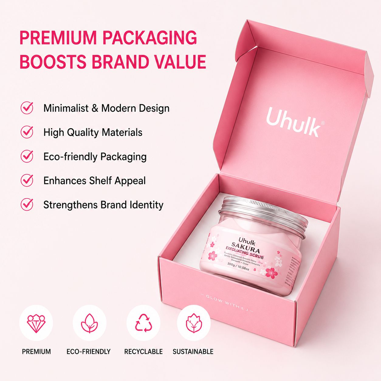 Uhulk Sakura Radiance Face Scrub